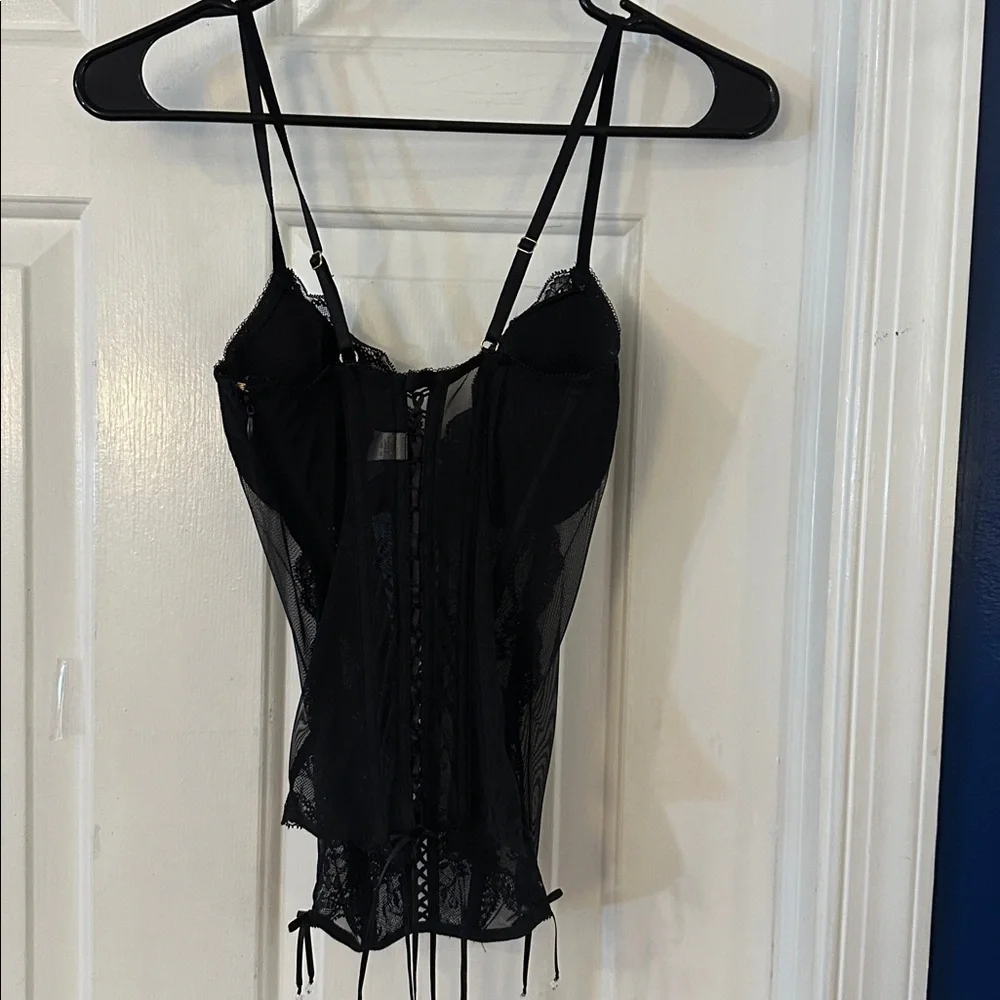 NWOT Women’s Victoria's Secret Black Lace Bustier Size 34C - Picture 5 of 9